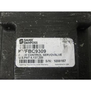 SAUER DANFOSS FLOW CONTROL SERVO VALVE # KVFBC9309 MCV116A