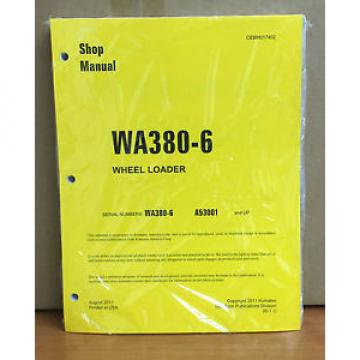 Komatsu WA380-6 Wheel Loader Shop Service Repair Manual