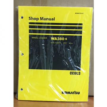 Komatsu WA380-6 Wheel Loader Shop Service Repair Manual (H65001 &amp; up)