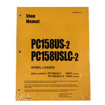 Komatsu Service PC158US-2, PC158USLC-2 Shop Manual NEW