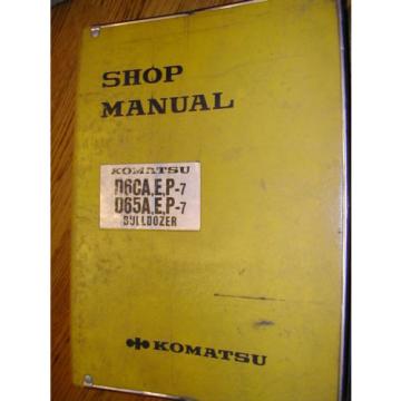 Komatsu D60 D65A,E,P-7 SERVICE SHOP REPAIR MANUAL TRACTOR BULLDOZER BINDER BOOK