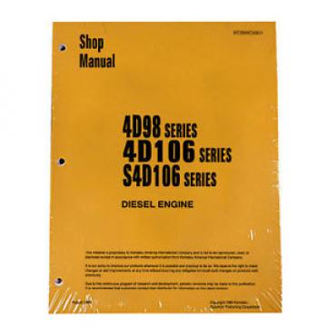 Komatsu Engine 4D106-1, 4D98, S/4D106 Service Manual