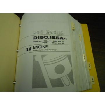 KOMATSU SHOP MANUAL - D150A-1 / D155A-1 BULLDOZER -1993