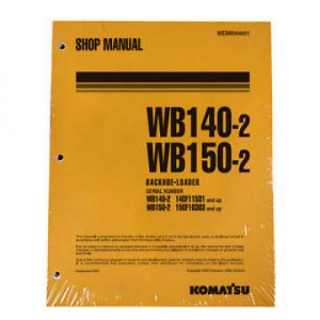 Komatsu Service WB140-2, WB150-2 Backhoe Shop Manual