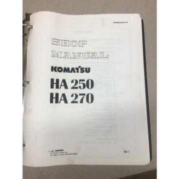 KOMATSU HA250 HA270 Articulated Dump Truck Shop Manual / Service Repair