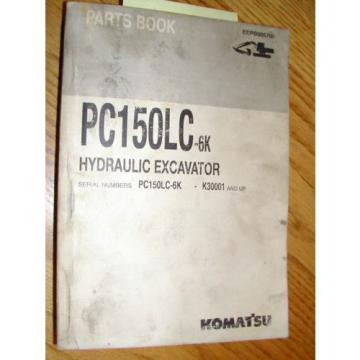 Komatsu PC150LC-6K PARTS MANUAL BOOK CATALOG HYD EXCAVATOR GUIDE BOOK EEPB005700