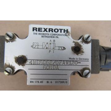 REXROTH VALVE 4WE6D52/0FAW120-60NDA MADE IN GERMANY FREE SHIPPING