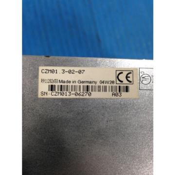 USED REXROTH INDRAMAT CZM013-02-07 SERVO DRIVE U4