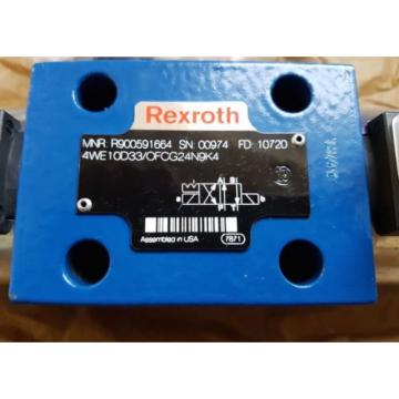 origin Rexroth Hydraulic Directional Control Valve 4WE10D3X/OFCG24N9K4 / R900591664