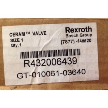 Rexroth Ceram Valve Size 1 GT-10061-03640