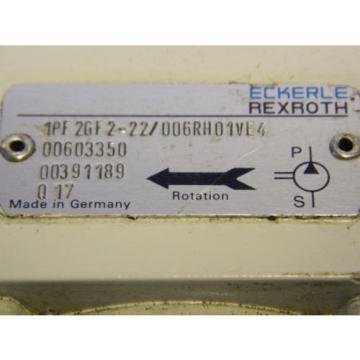 Rexroth 1PF 2GF2-22/006RH01VE4 Hydraulic Gear pumps