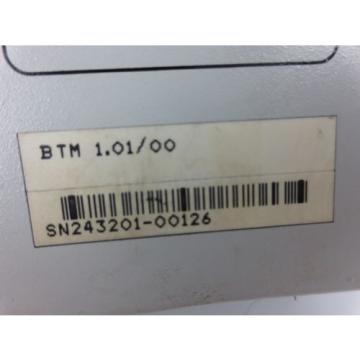 INDRAMAT / REXROTH BTM101/00 CONTROL PANEL / OPERATOR INTERFACE w/ E-STOP USED