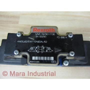 Rexroth Bosch R978017736 Valve 4WE6J62/EW110N9DAL/62 - origin No Box
