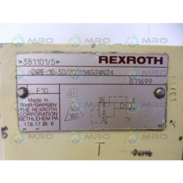 REXROTH DRE10-50/200YMG24NZ4 VALVE USED