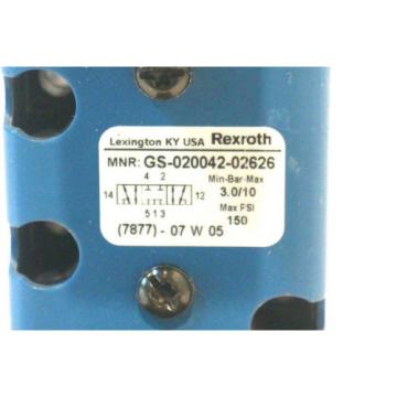 REXROTH GS-020042-02626 HYDRAULIC VALVE GS02004202626