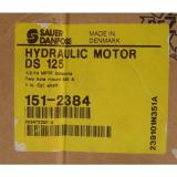 Sauer Danfoss DS 125 Hydraulic Orbital Motor 151-2384 A2 Flange 14HP 480 RPM 1&#034;