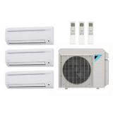 21,000 Btu 177 Seer Daikin Ductless Mini Split Heat Pump System - 7K-7K-7K