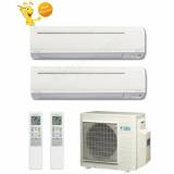 18000 + 18000 Btu Daikin Dual Zone Ductless Wall Mount Heat Pump Air Conditioner