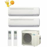 9000 + 18000 Btu Daikin Dual Zone Ductless Wall Mount Heat Pump Air Conditioner