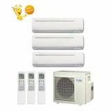 9k + 18k + 18k Btu Daikin Tri Zone Ductless Wall Mount Heat Pump AC